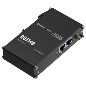 Teltonika RUT140 Modbus Router for secure network segmentation, 2 fast ethernet ports, WiFi, RMS compatible